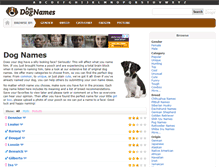 Tablet Screenshot of fundognames.com